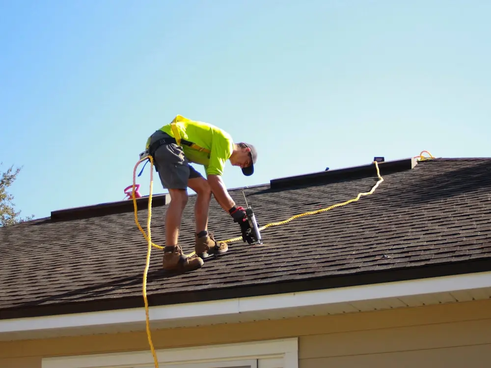 New asphalt shingle roof on a New England home